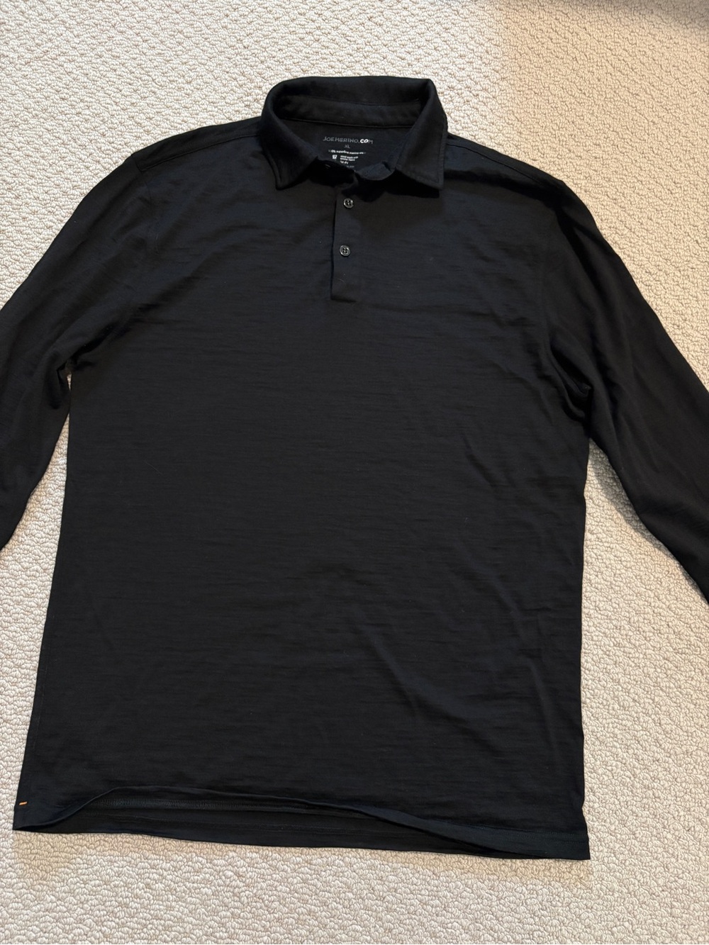 Joe Merino Polo Shirt Mens XL 100% Merino Wool